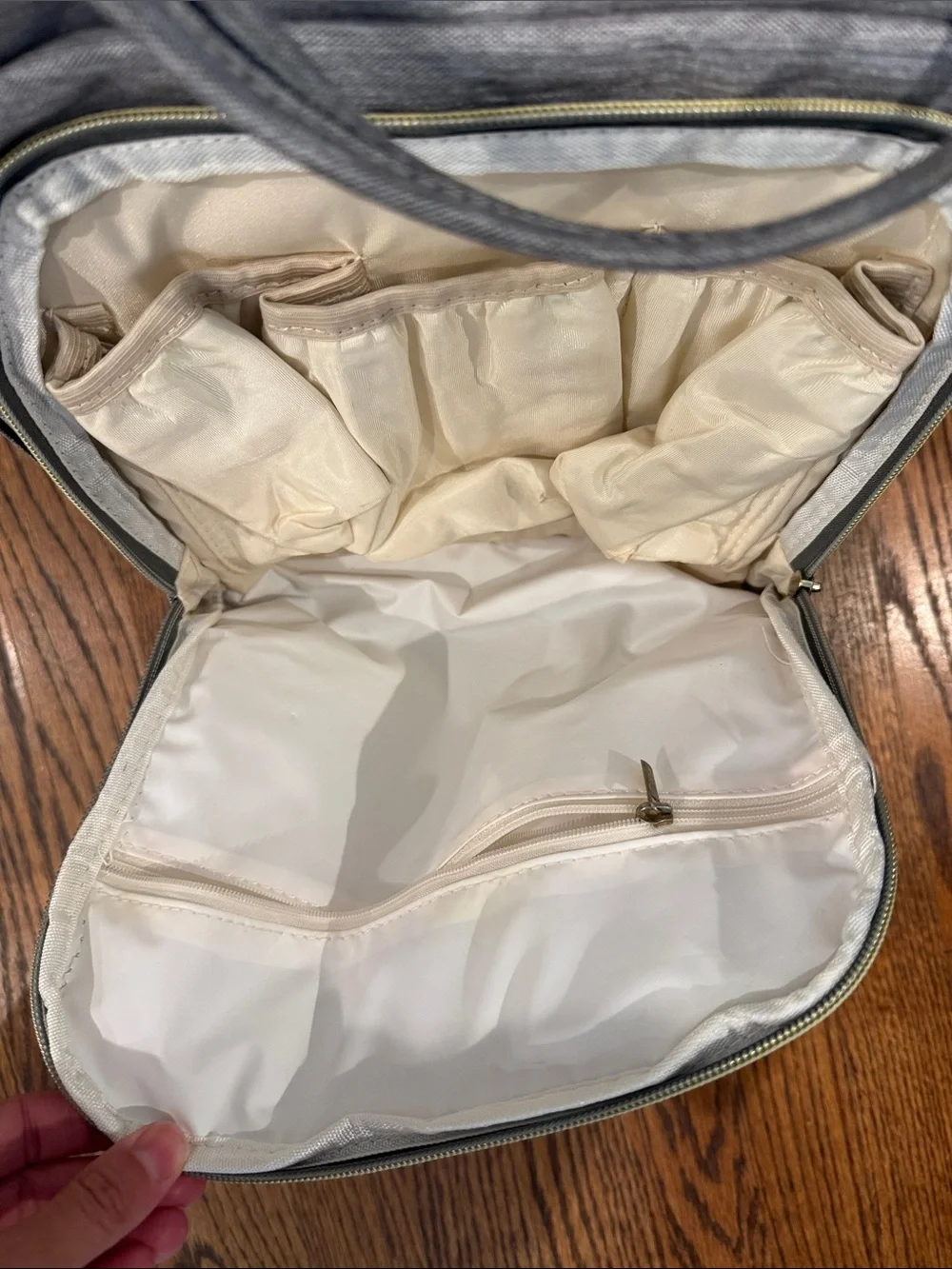 Gray Backpack Tote - Convertible Carrying Bag